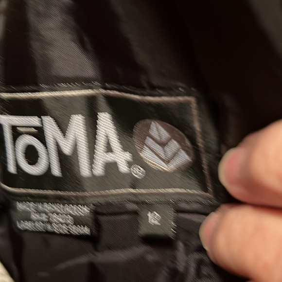 Toma Ski Pant, Sz 12, suspender type, Waist 14”, Heavy Canvas type Nylon. (T6) - Picture 2 of 6